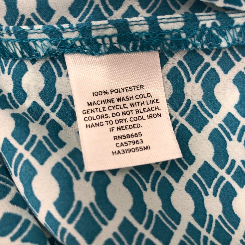 Halogen Boxy Pattern Blouse Small - Picture 7 of 7